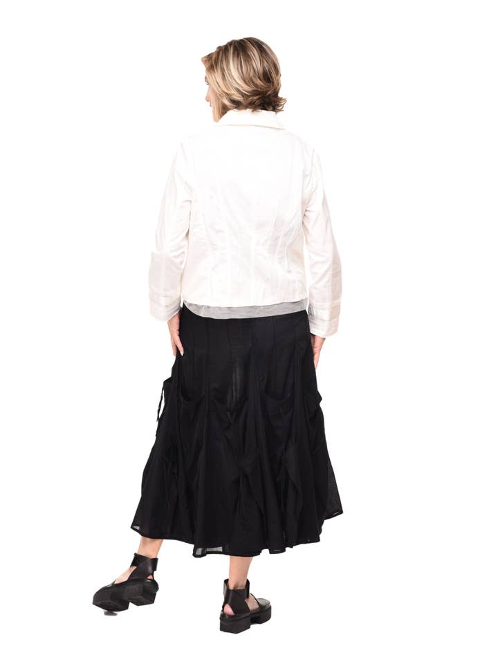 Tulip Clothing - Wholesale Jacket - Women's - T404 Julianna Jacket in Ivory Twill
