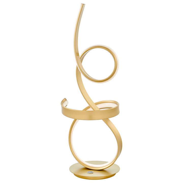 Lampe de table Amsterdam Gold - Bande LED et variateur tactile pour la vente par Finesse Decor