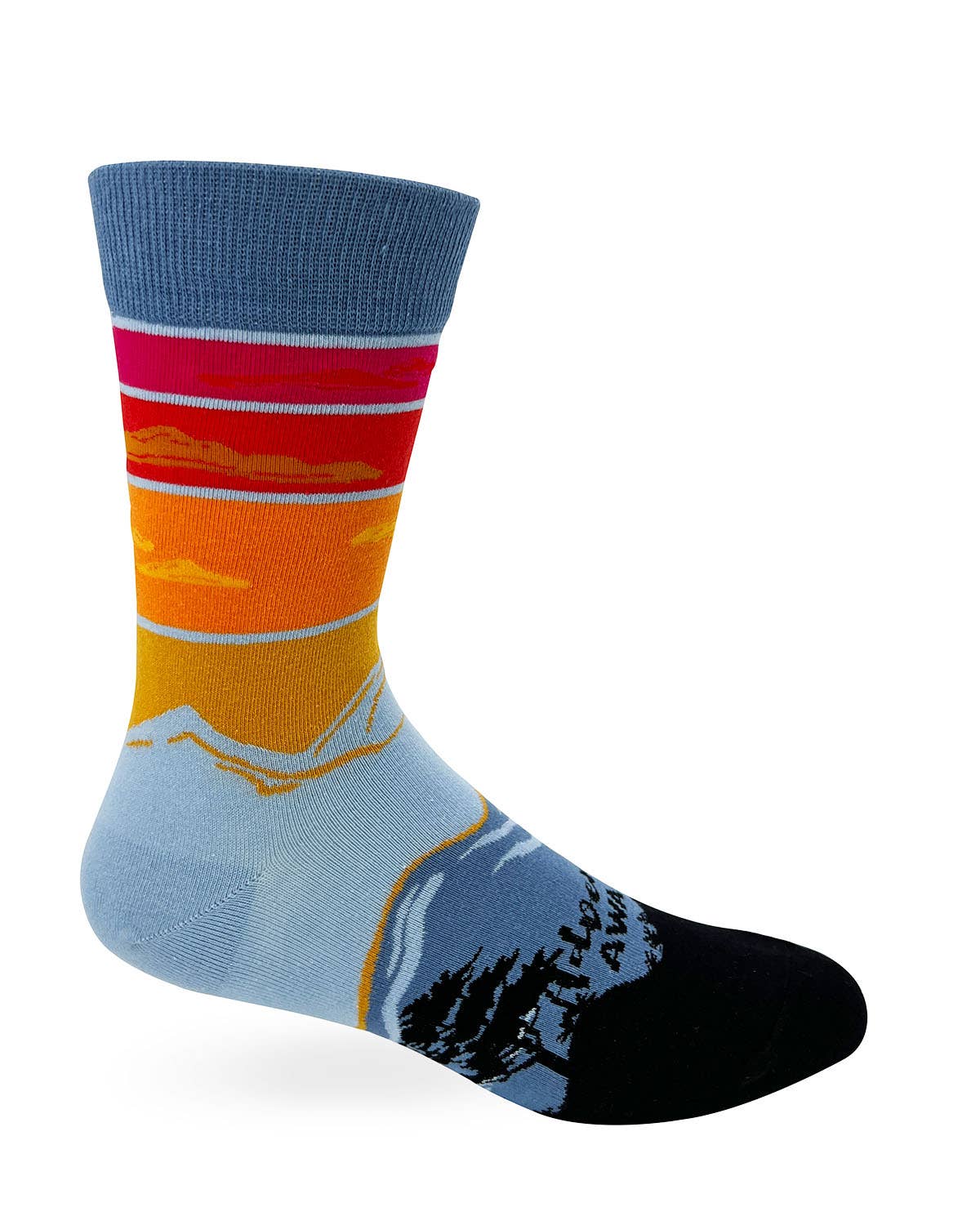 Fabdaz - Wholesale Socks - Men's - Adventure Awaits Men's Novelty Crew Socks1