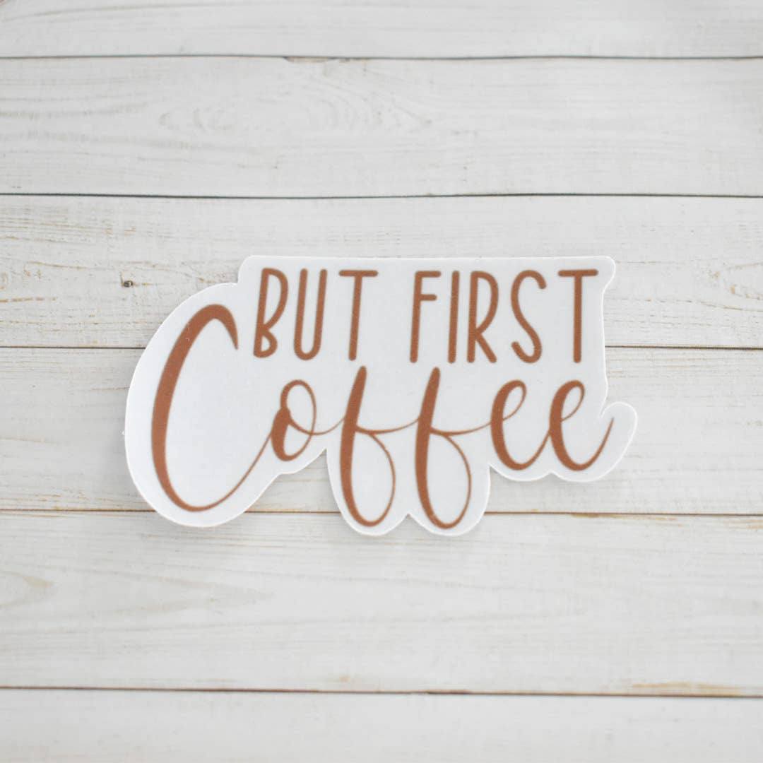 Ellie Jade Co - Vendita all'ingrosso Adesivo - Adesivo «Ma primo caffè»