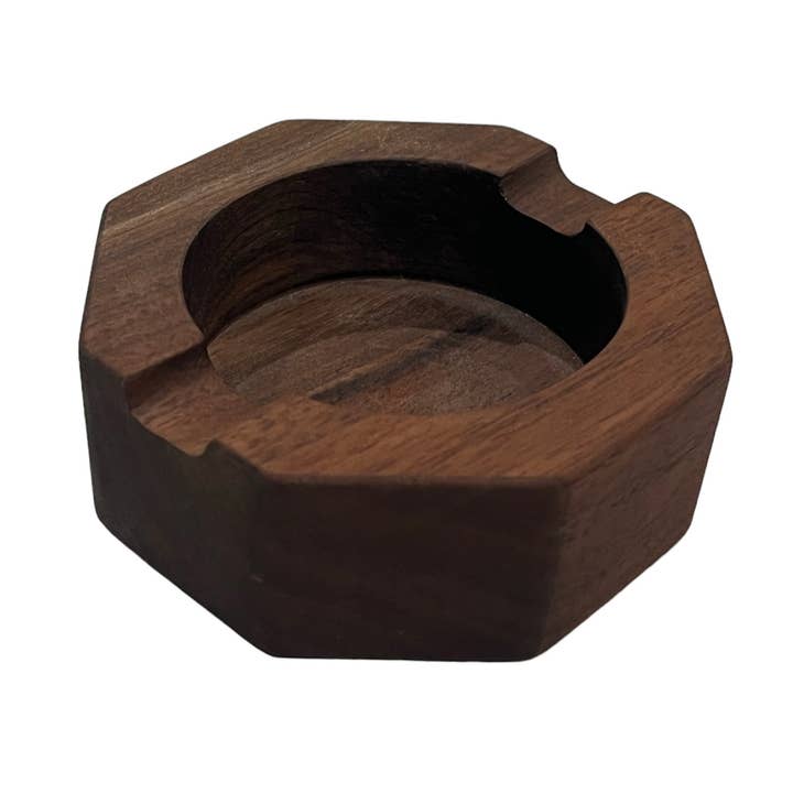 Nickel City Woodworking - Wholesale Ashtray - 5" Octagon Hardwood Ashtray1