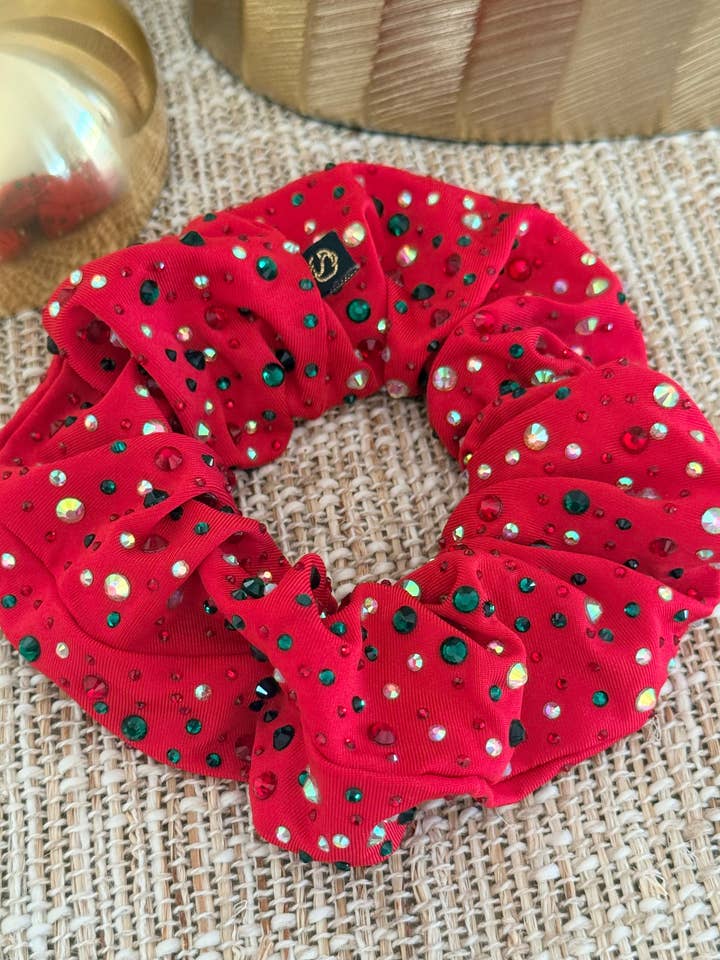 Holiday Rhinestone Scrunchie | BROOKLYN. for wholesale by Scrunch Girls