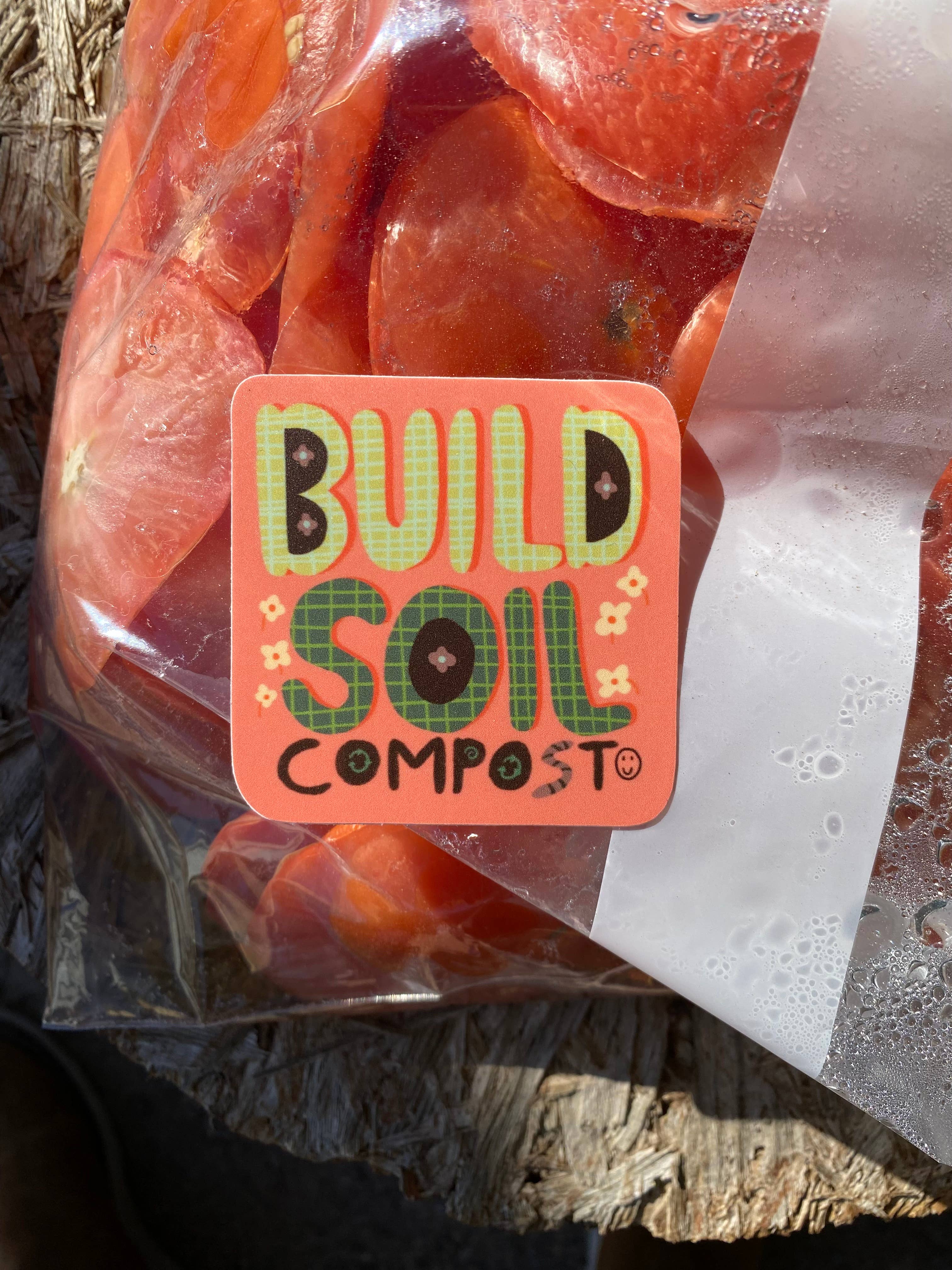 June Jewell Designs - Vente Autocollant - Autocollant en vinyle Build Soil, Compost de 2,5 pouces3