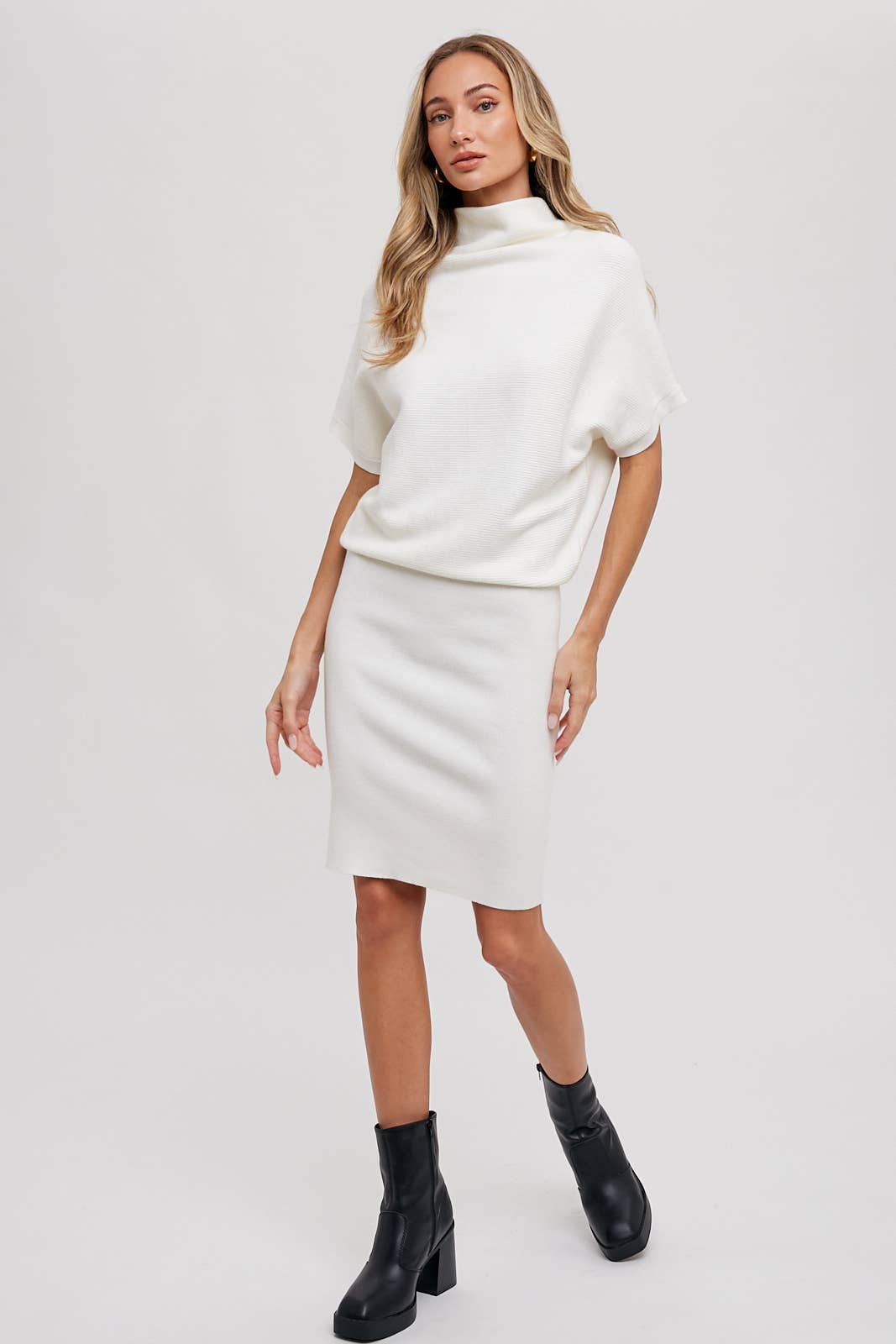 Bluivy - Wholesale Dress - Women's - SLOUCH NECK DOLMAN MIDI DRESS22