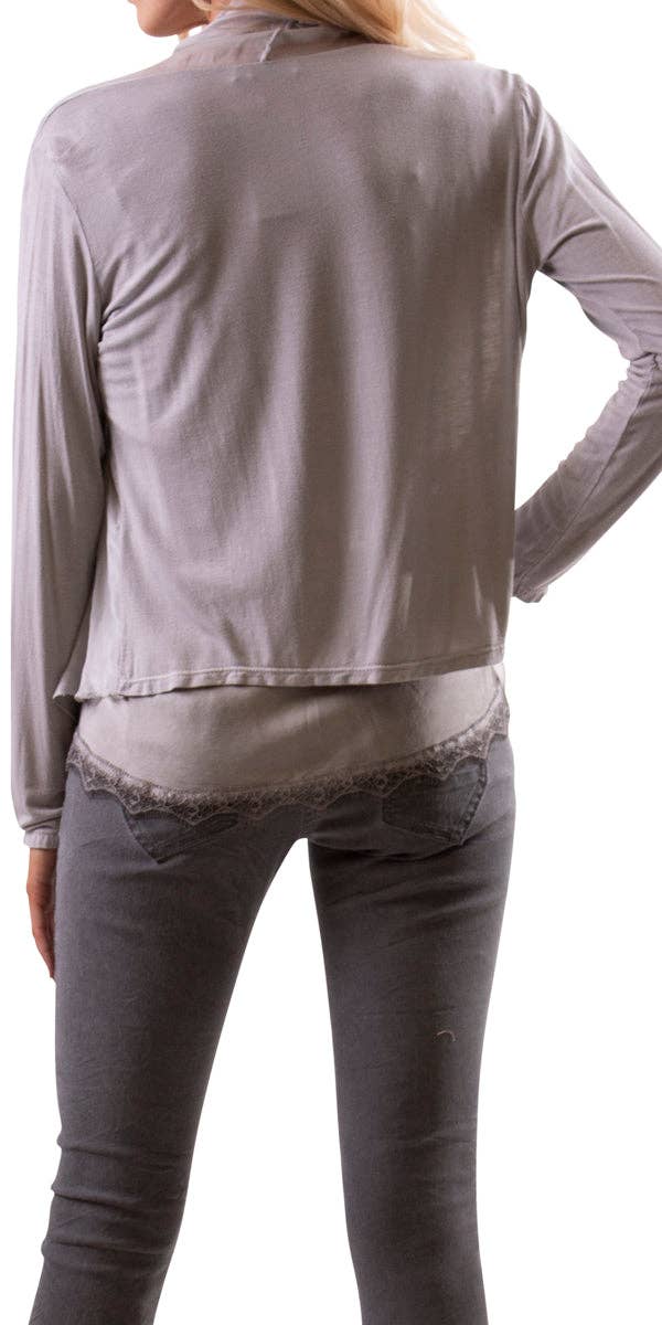 Gigi Moda - Wholesale Cardigan - Women's - Silk Front Cardigan19