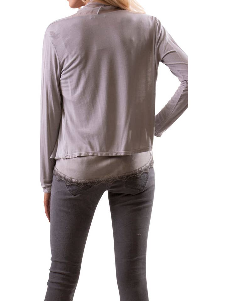 Gigi Moda - Wholesale Cardigan - Women's - Silk Front Cardigan19