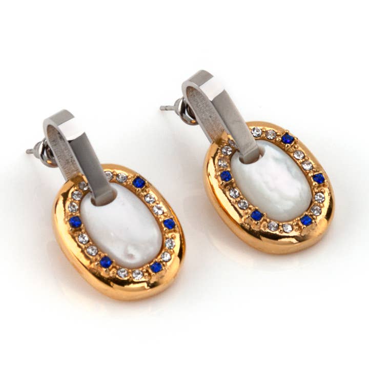 Steel Earring GKE23080902 for wholesale by Shebiju