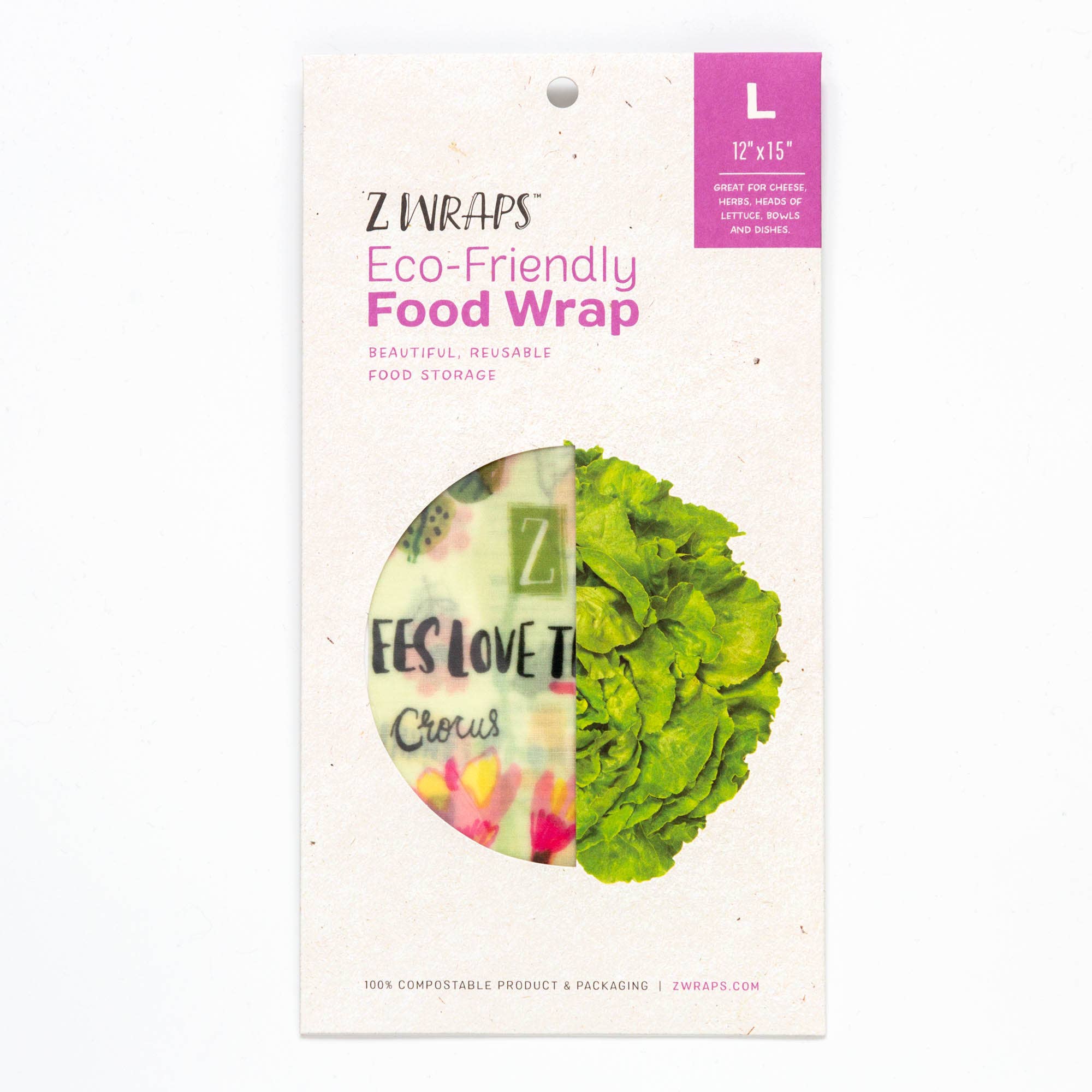 Z Wraps - Wholesale Food Storage Wrap/Bag - Z Wraps Large Reusable Beeswax Food Wrap in Bees Love These2