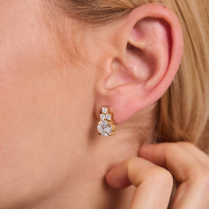 Gold Stainless steel earrings 124RX205 for wholesale on Faire0