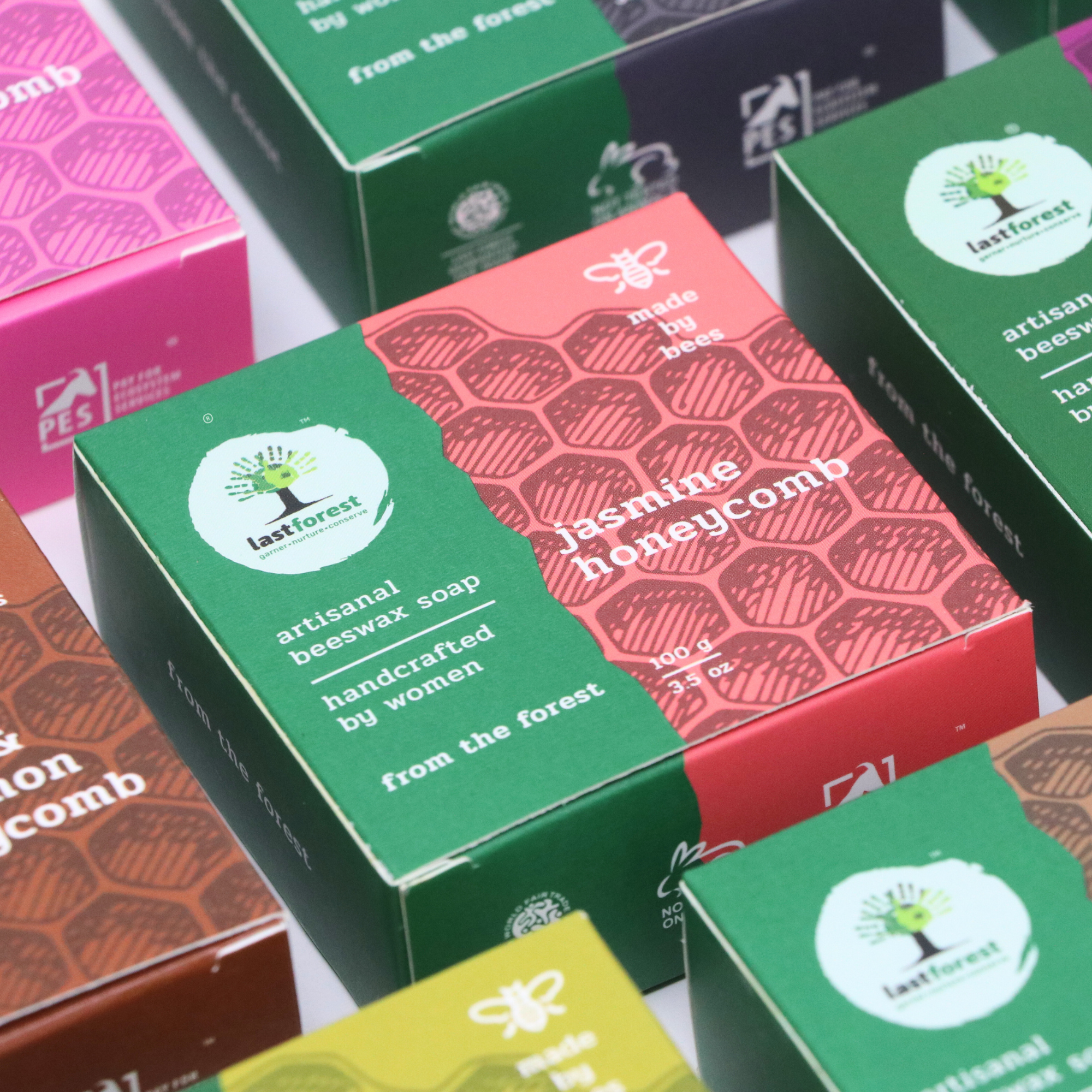 Ethikela KLG – Großhandel Feste Seife – 100g Jasminseife mit Bienenw2