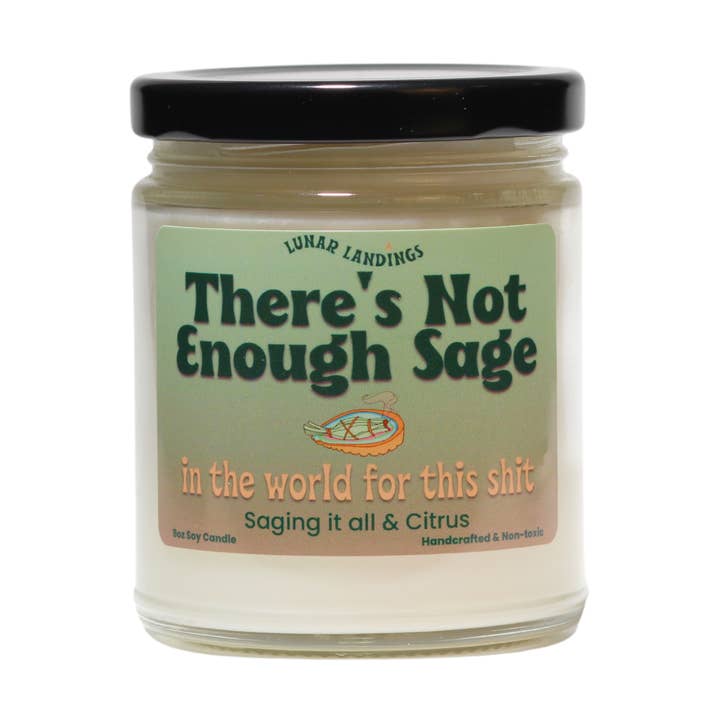 Sage & Citrus Soy Candle for wholesale by Lunar Landings