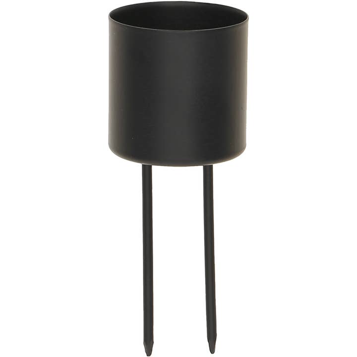 Portacandele in metallo Big, D3,8 cm, nero per la vendita all'ingrosso da parte di Vosteen