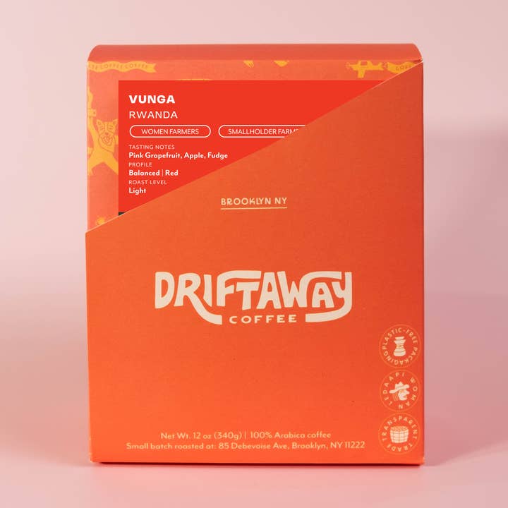 Rwanda Vunga (Lichte Branding) voor wholesale door Driftaway Coffee