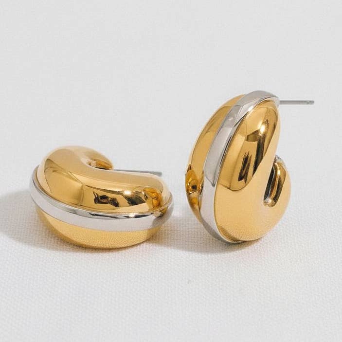 Modern Water Drop Earrings with Stainless Steel for wholesale by paperln