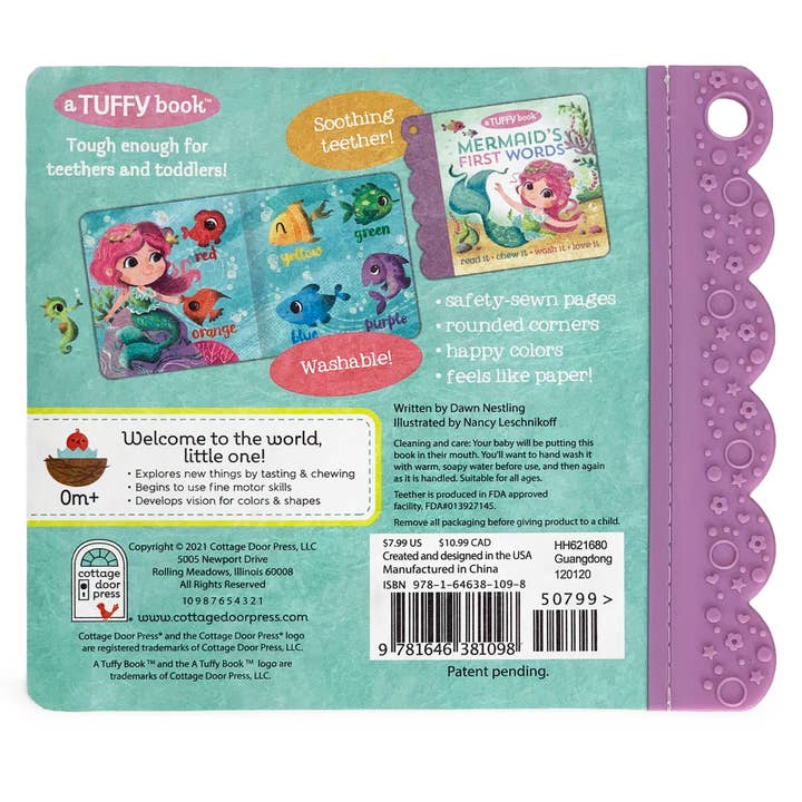 Cottage Door Press - Wholesale Book - Kids - Mermaid's First Words (A Tuffy Teether Indestructible Book)