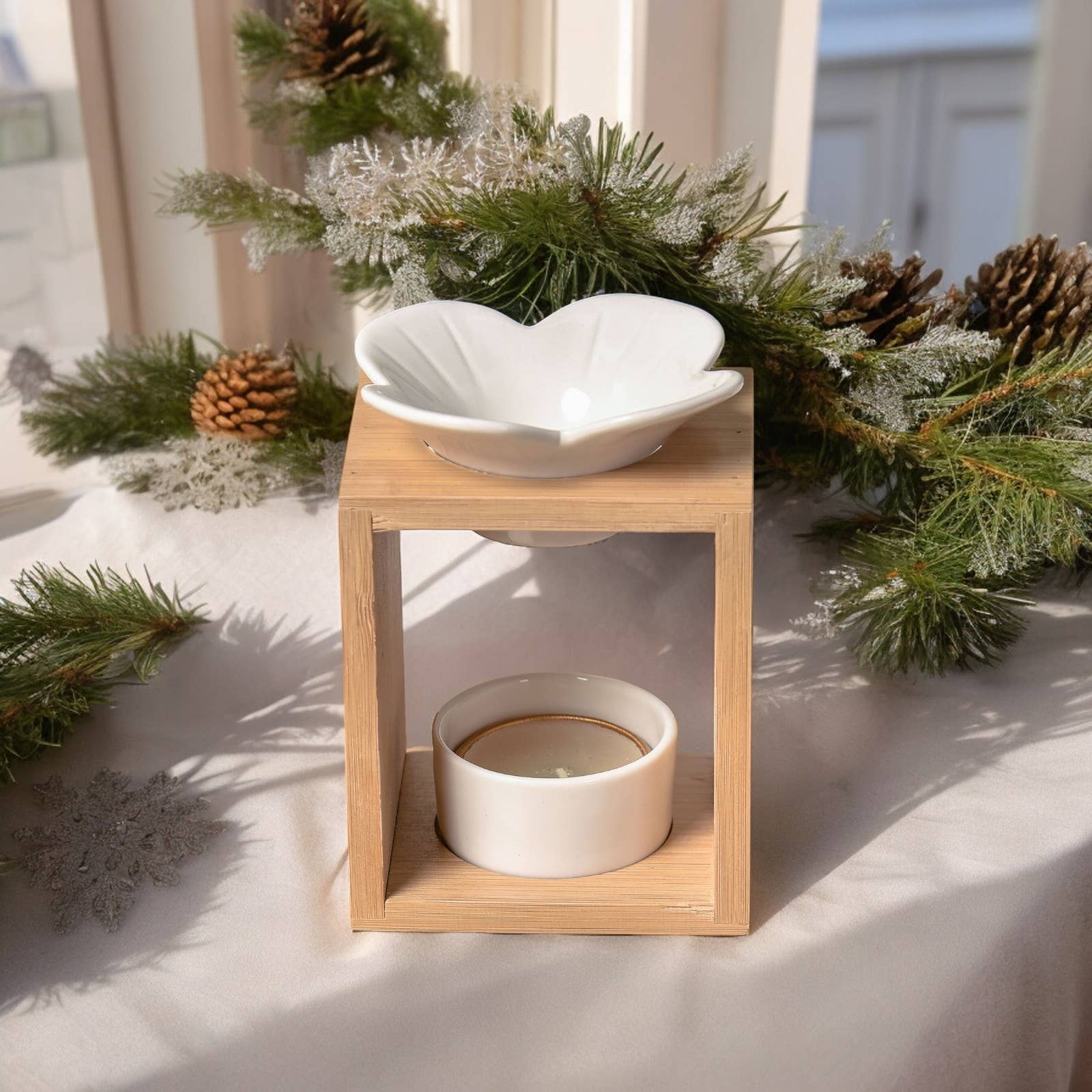 Zen'Arôme - Wholesale Fragrance Warmer - Plumeria Bamboo and Ceramic Scented Wax Burner9