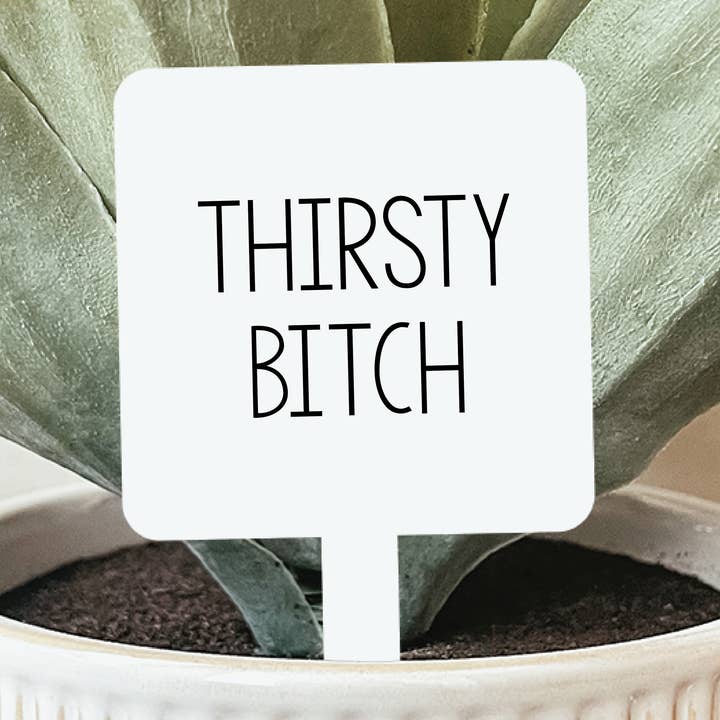 Marqueur de plante de chienne soif pour la vente par Knotty Design Co.