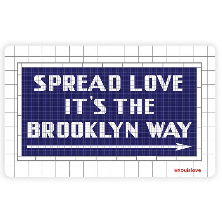 Subway Brooklyn Sticker for wholesale by xou