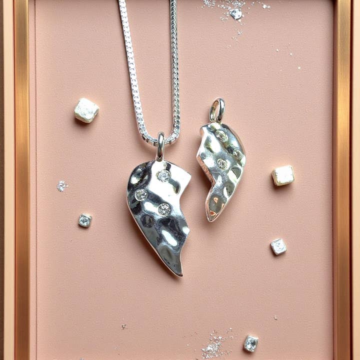 YOU & ME necklaces made of 925 silver for wholesale by Grethe Winter