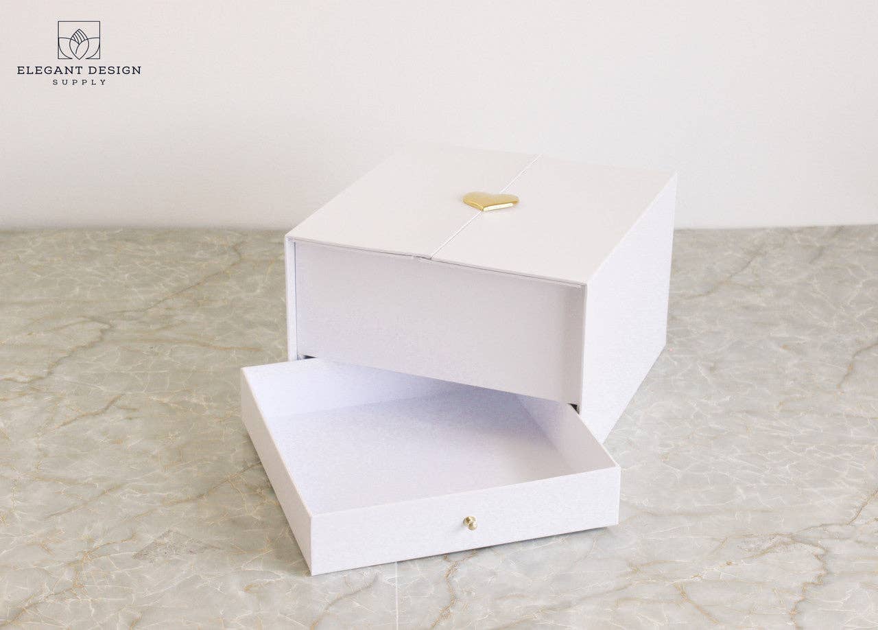 Elegant Design Supply - Wholesale Gift Box - Pull-up Heart Flower Box with Drawer22