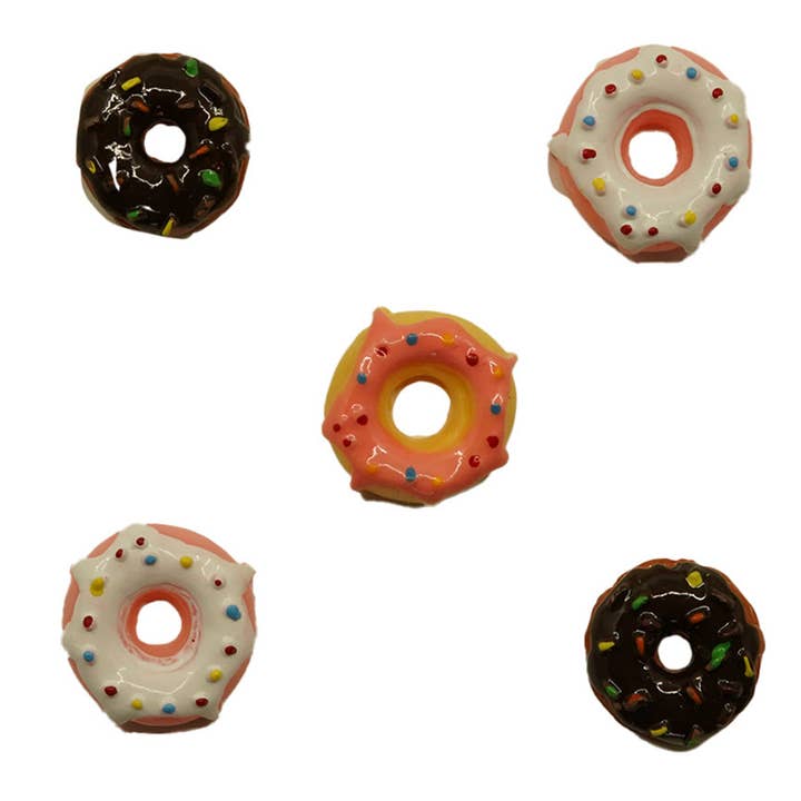 Donuts Flat Backz Embellishment Set for wholesale by Buttons Galore & More