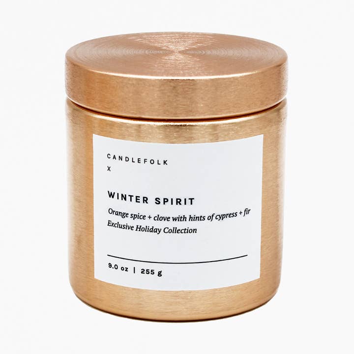 WINTER SPIRIT - 9 oz Holiday Soy Candle for wholesale by Candlefolk