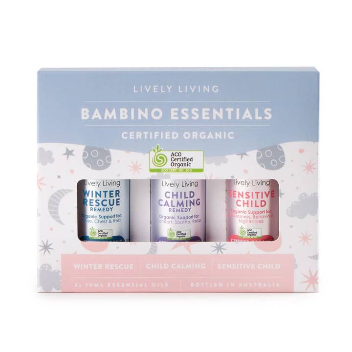 Lively Living - Wholesale Essential oil - Bambino - Certified Organic Essential Oil Trio
