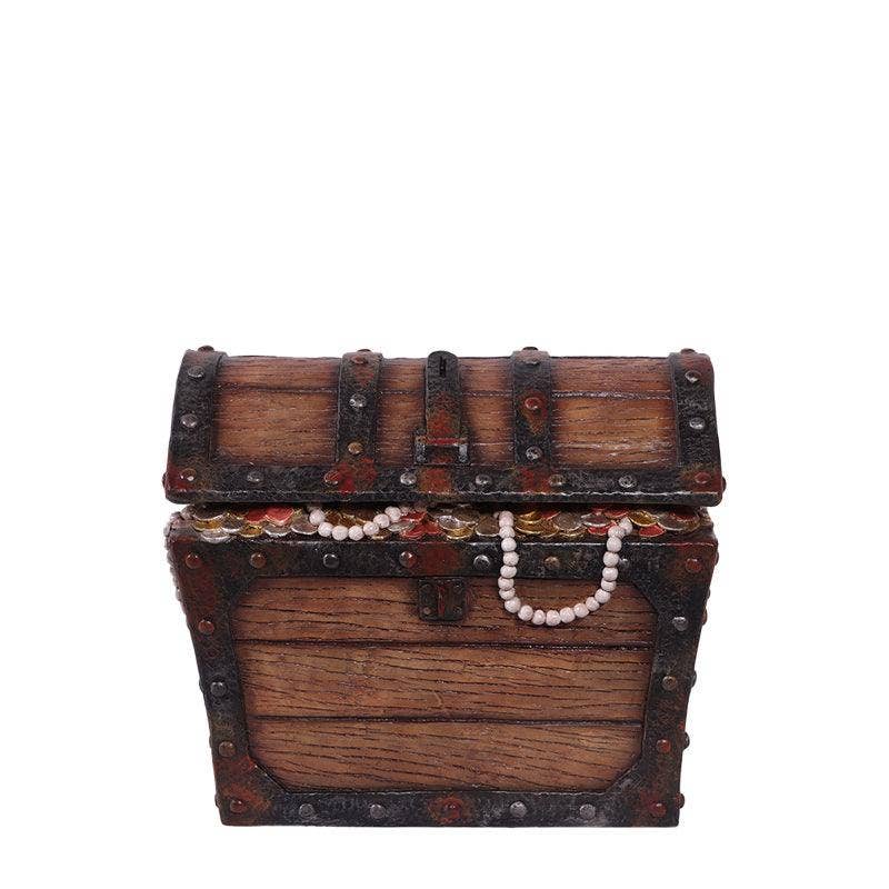 LM Treasures - Wholesale Decorative Box - Small Pirate Treasure Chest Statue0