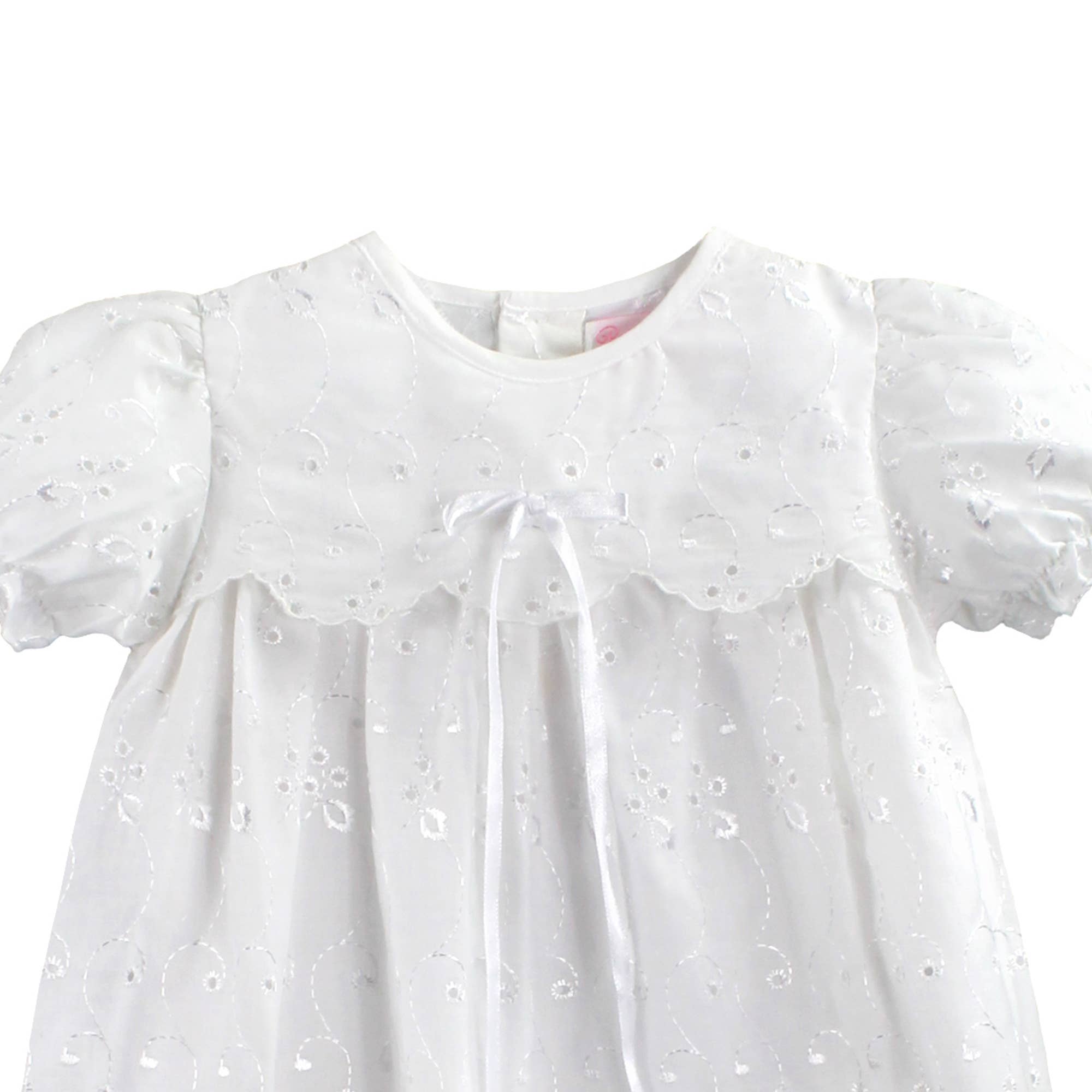 Petit Ami & Zubels - Wholesale Dress - Baby - Eyelet Lace Christening Gown2