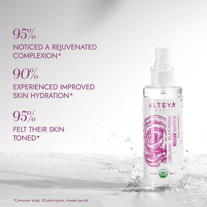 Alteya Organics – Engroshandel Ansigts- og kropsspray – Økologisk bulgarske Rose vand Spray 100ml/3,4 fl oz2