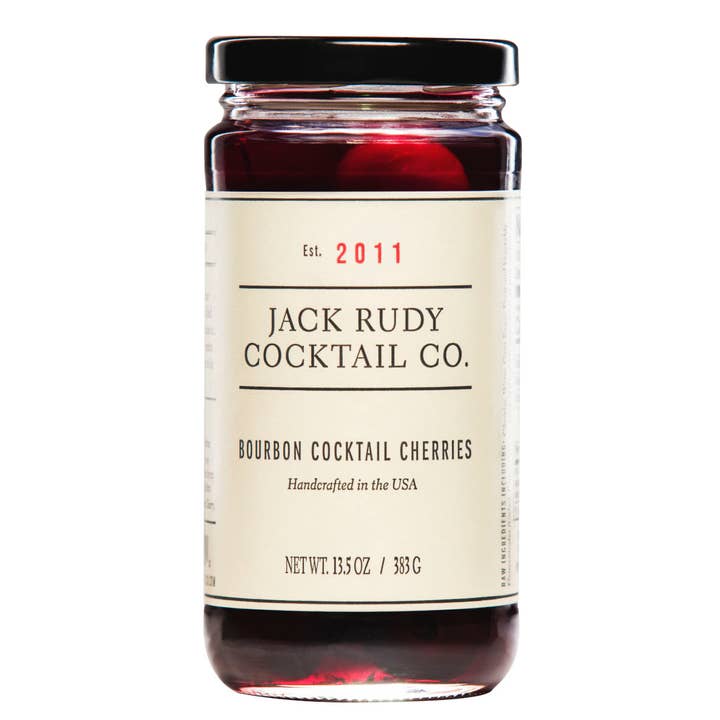 Jack Rudy Cocktail Co. - Wholesale Cocktail Mix/Syrup - Case of Bourbon Cherries - 13.5 oz