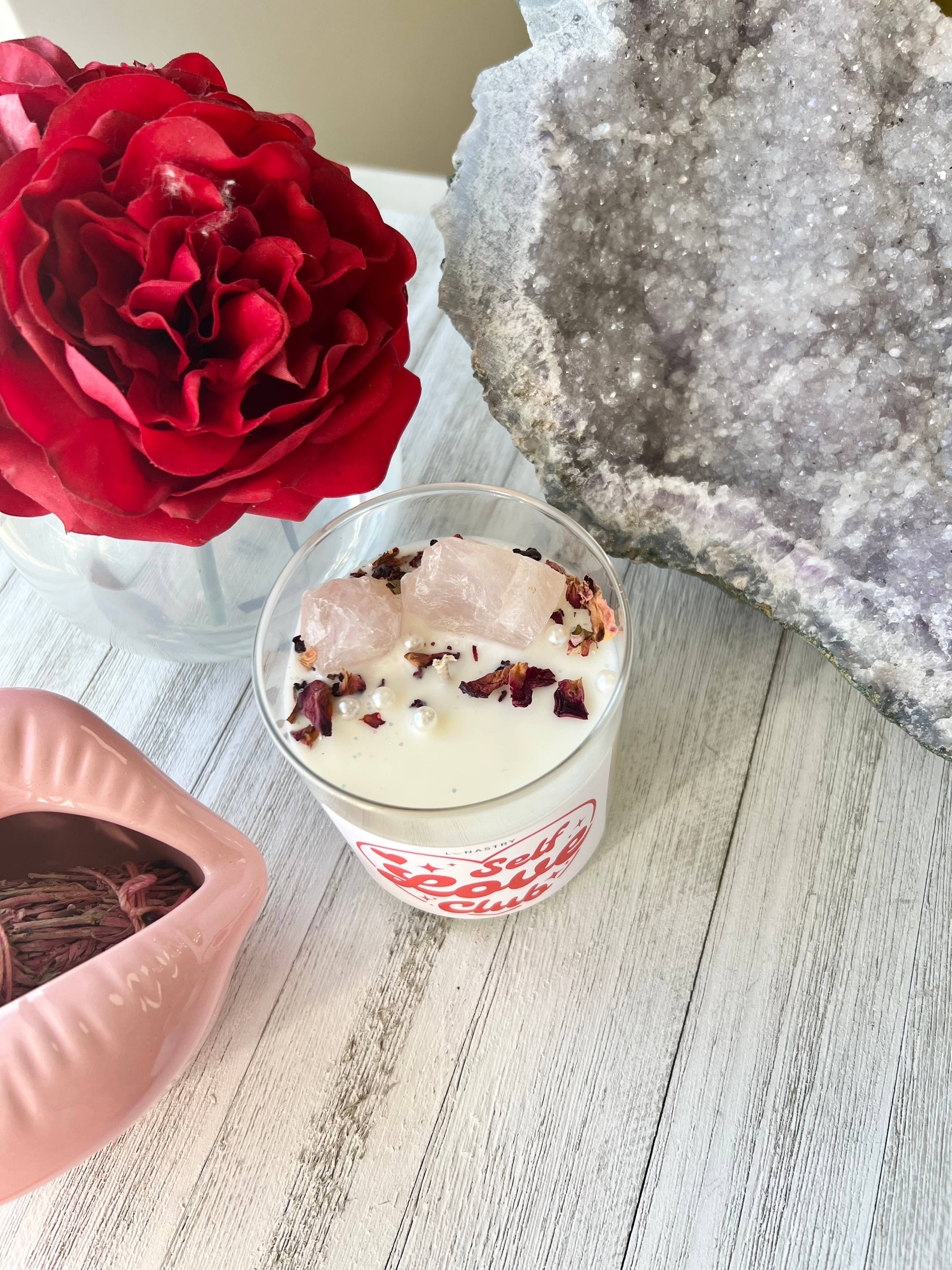 Lunastry – wholesale Jar/filled candle – Self Love Club Candle2