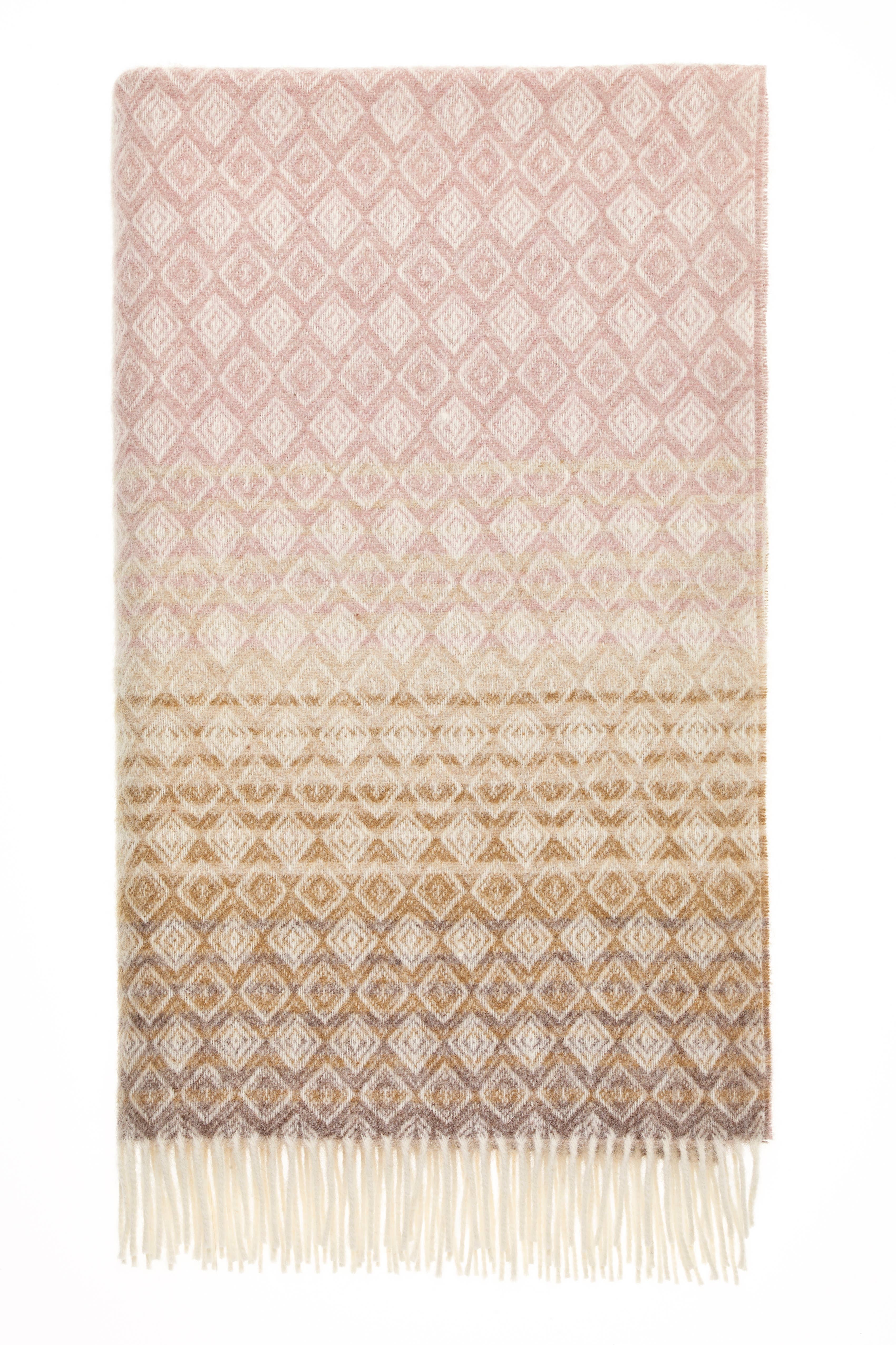 Bronte Moon - Wholesale Throw Blanket - Ombre Diamond Range - 100% British Wool - Made in England10