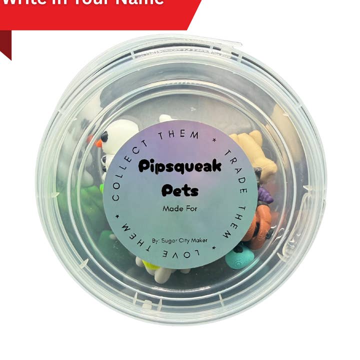 Pipsqueak Pets Bucket 3D Printed Mini Animals for wholesale by Sugar City Maker