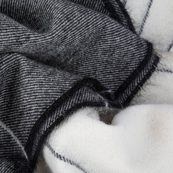 Heating & Plumbing London - Wholesale Throw Blanket - Wonderland - Alpaca & Merino Lambswool Blanket - Carbon Grey3