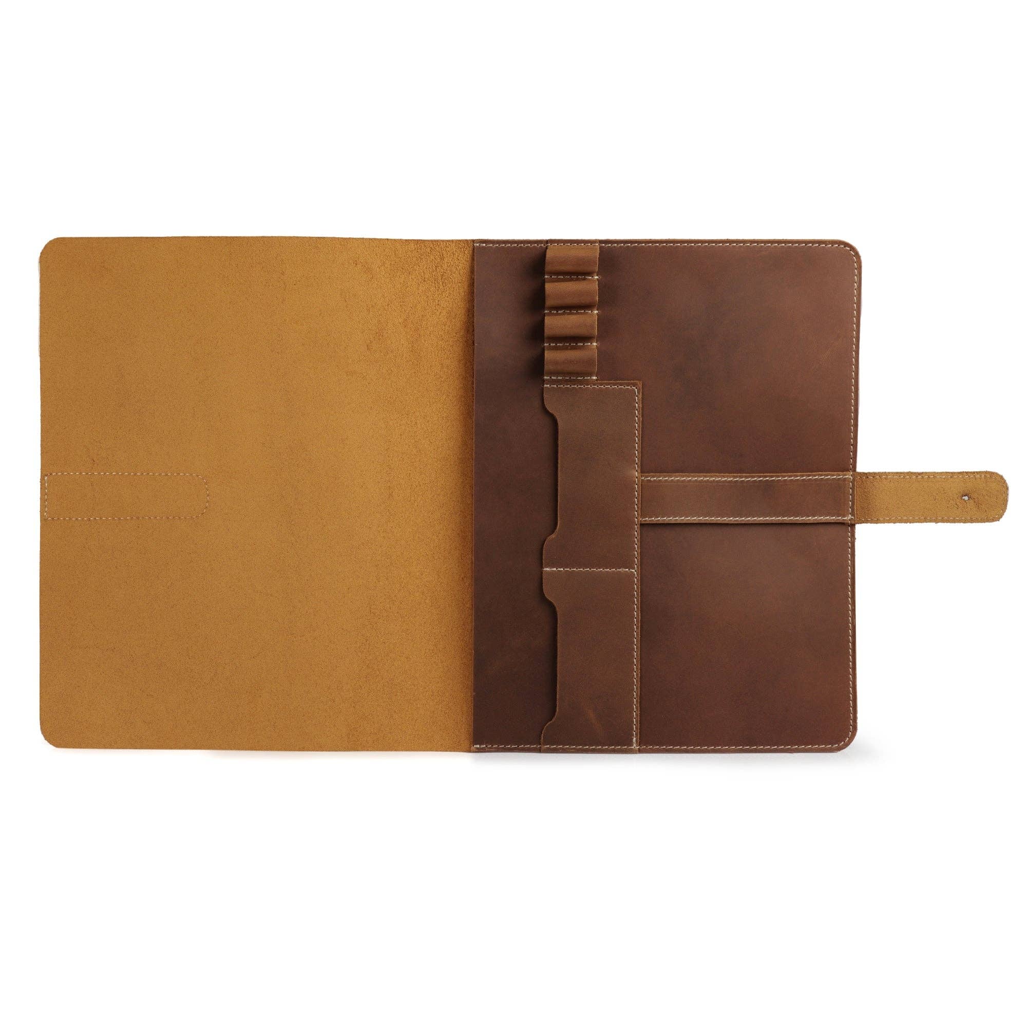 Londo – Engroshandel Taske til bærbar computer/tablet - Unisex – Londo Ægte Læder Tablet Cover med To Kortlommer & Læder Pen / Blyantholdere17