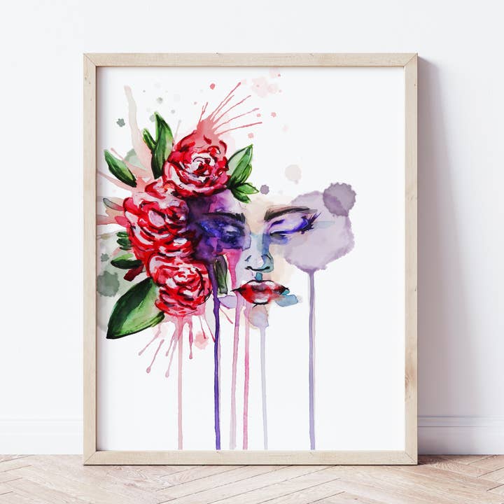 Sunday in the Rose Garden - Art Print for wholesale by Anise Designs