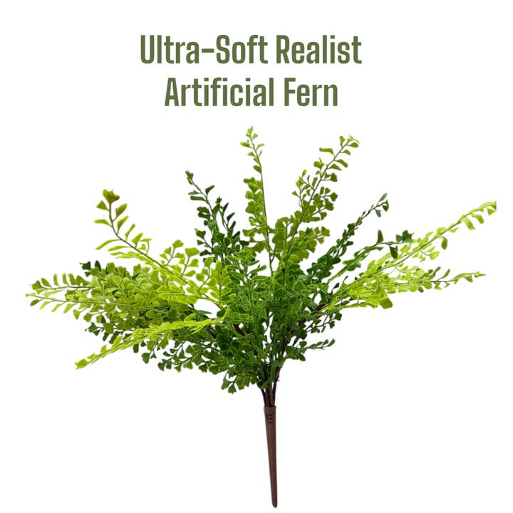 Angel Isabella – Großhandel Kunstpflanzen – Realistisch & Ultra-Weich-Touch-21 Blätter-Künstlicher Farnbusch