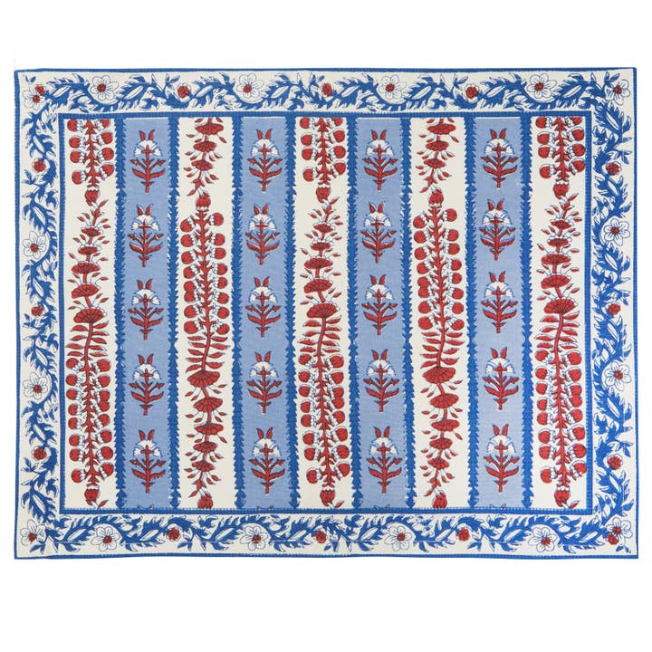 Avignon Placemats Red & Blue, Set of 6 for wholesale by Couleur Nature