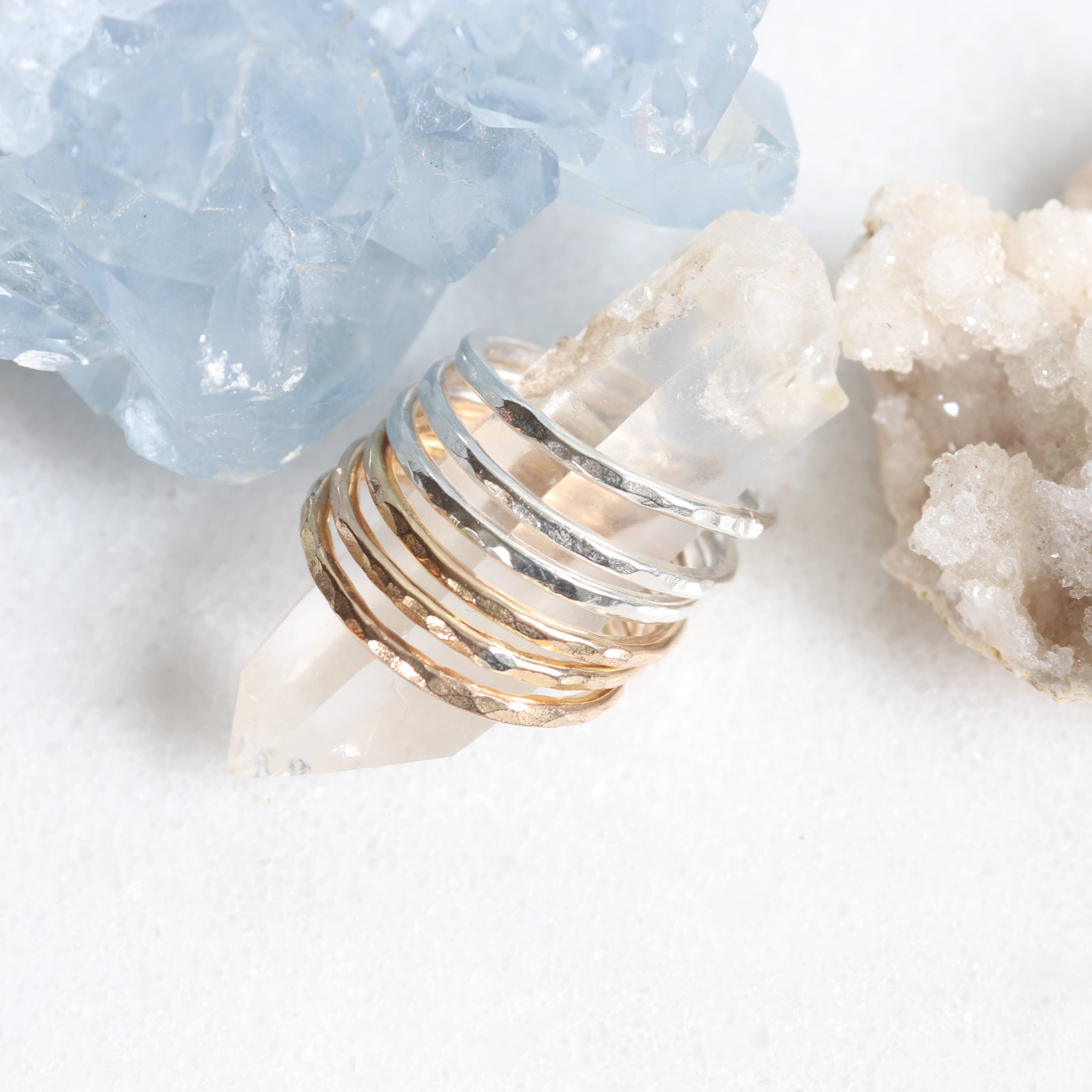 Esme - Wholesale Band/Stacked Ring - Stacking Rings in Silver and Gold5