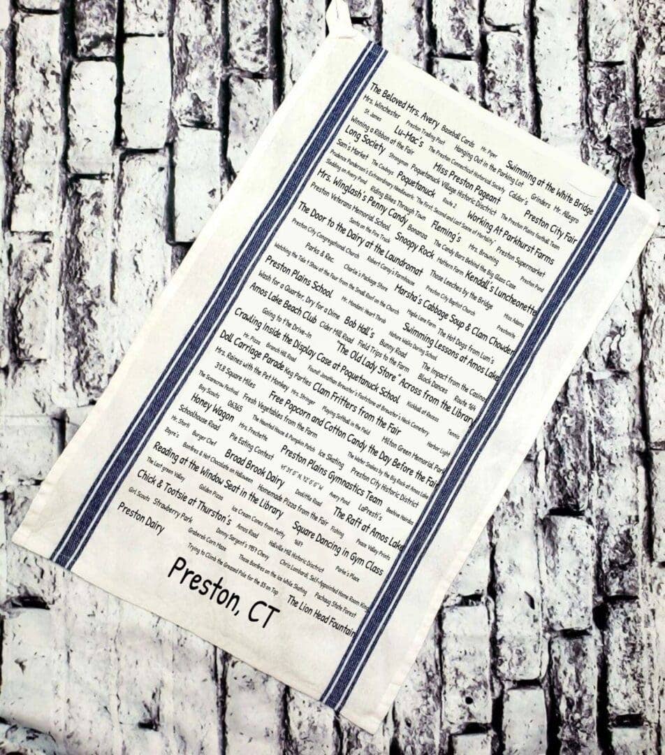 TownieSwag - Wholesale Tea Towel - Preston Townie Tea Towel0