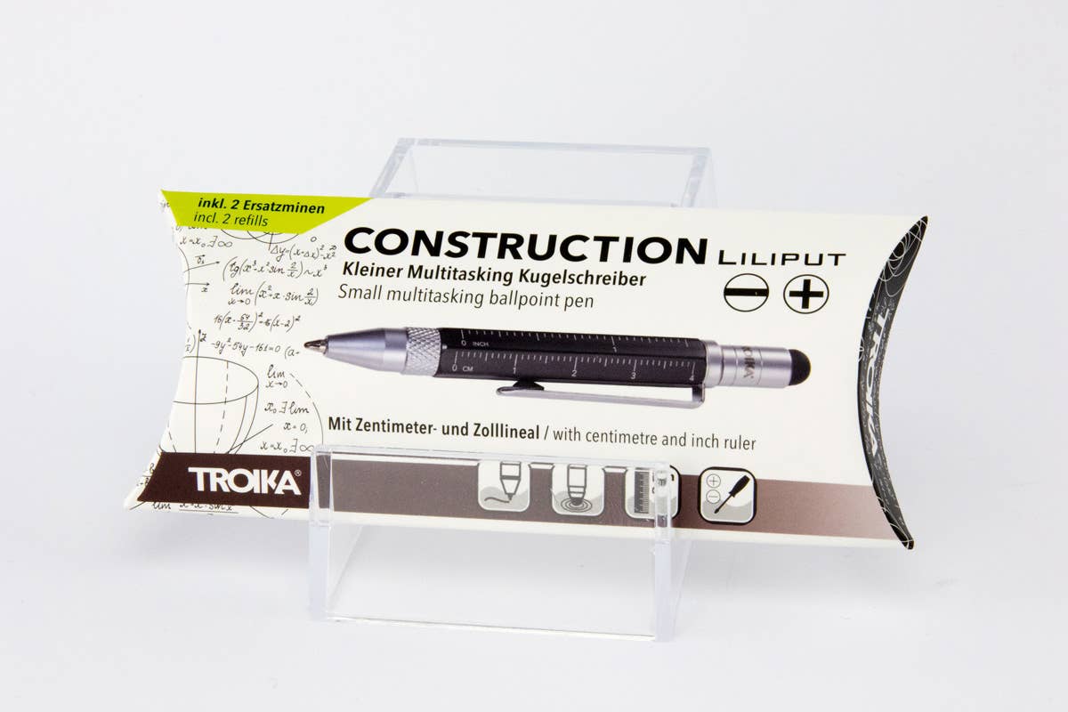 Troika, Duke Baron & Paperthinks by Brand Node, Inc. - Wholesale Pen - Troika Liliput Construction Mini Ballpoint Stylus Tool Pen1