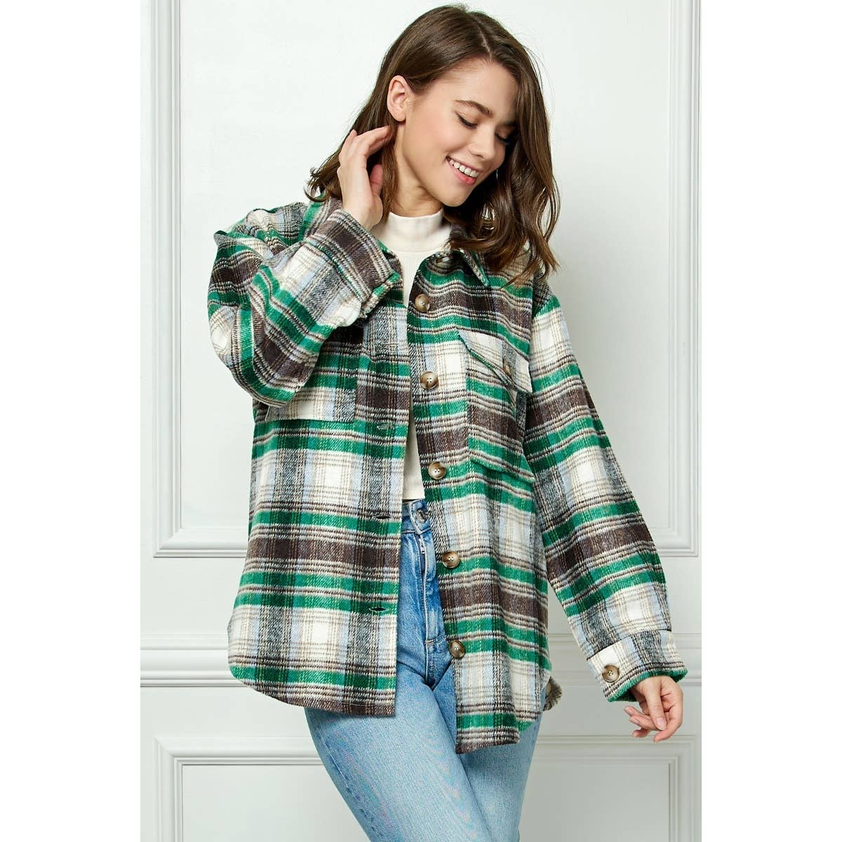 Veveret - Wholesale Jas - Dames - Klassieke geruite beugel2