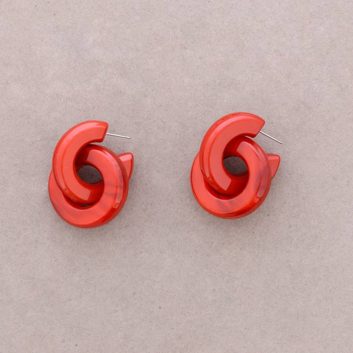 Sonata - Wholesale Snap Jewelry - Resin Ring Drop Earrings5