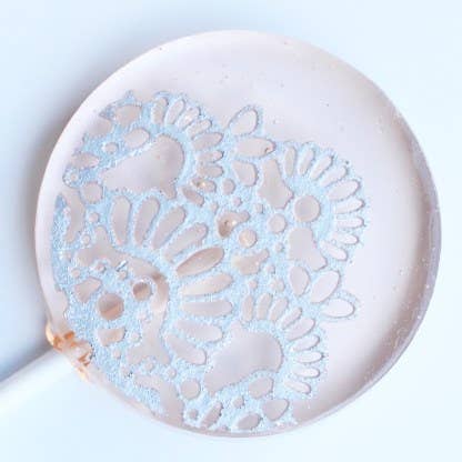 The Edible Lace Lollipop for wholesale by The Little Lollipop Shop