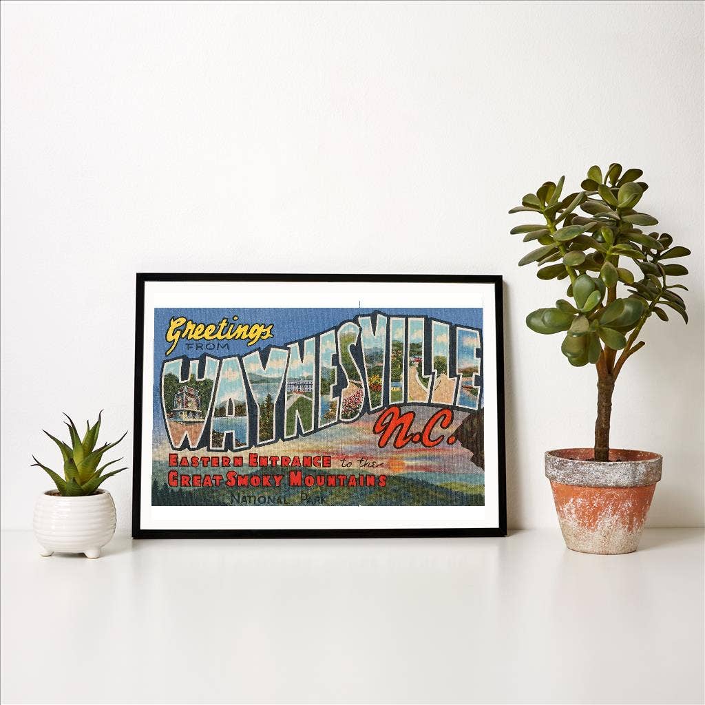 Found Image Press – Impressão artística por atacado – Impressão Artística NC-293 Saudações de Waynesville1