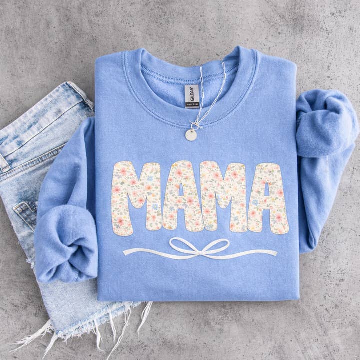 Mama Floral Sweatshirts & T-Shirts for wholesale by Trendy Chic Apparel LLC