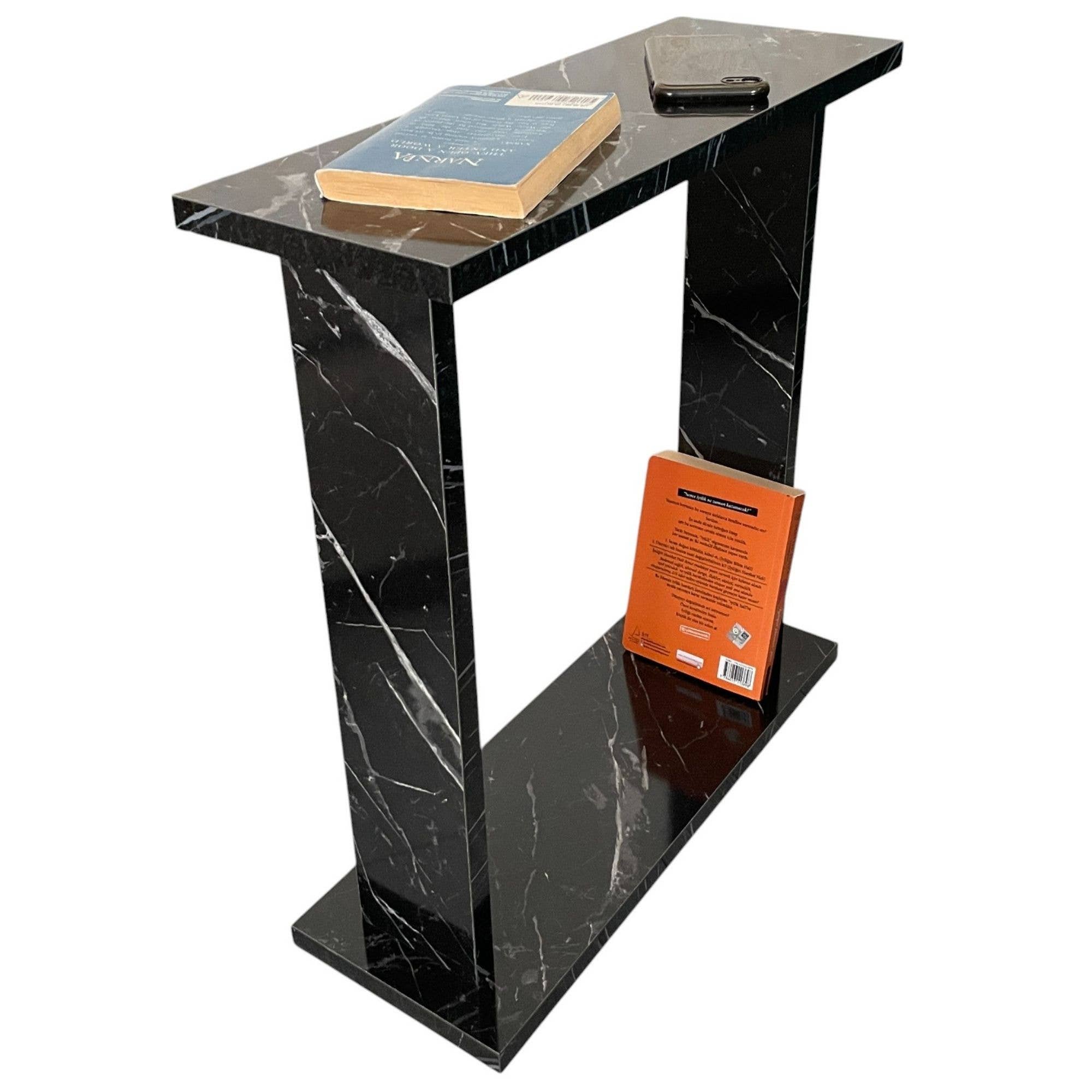 CosyDecorArt - Wholesale Side Table - Ultra Slim Reversible Side Table with Marble Pattern2
