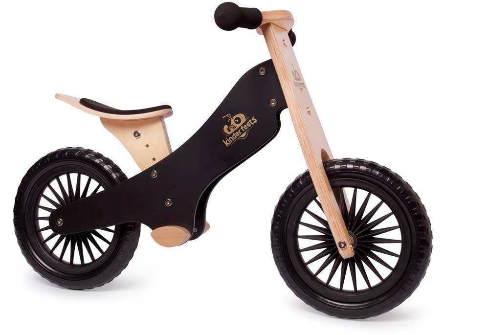 Kinderfeets NL – Großhandel Fahrrad/Roller – Kinder – Kinderfeets Holzlaufrad Classic - Schwarz1