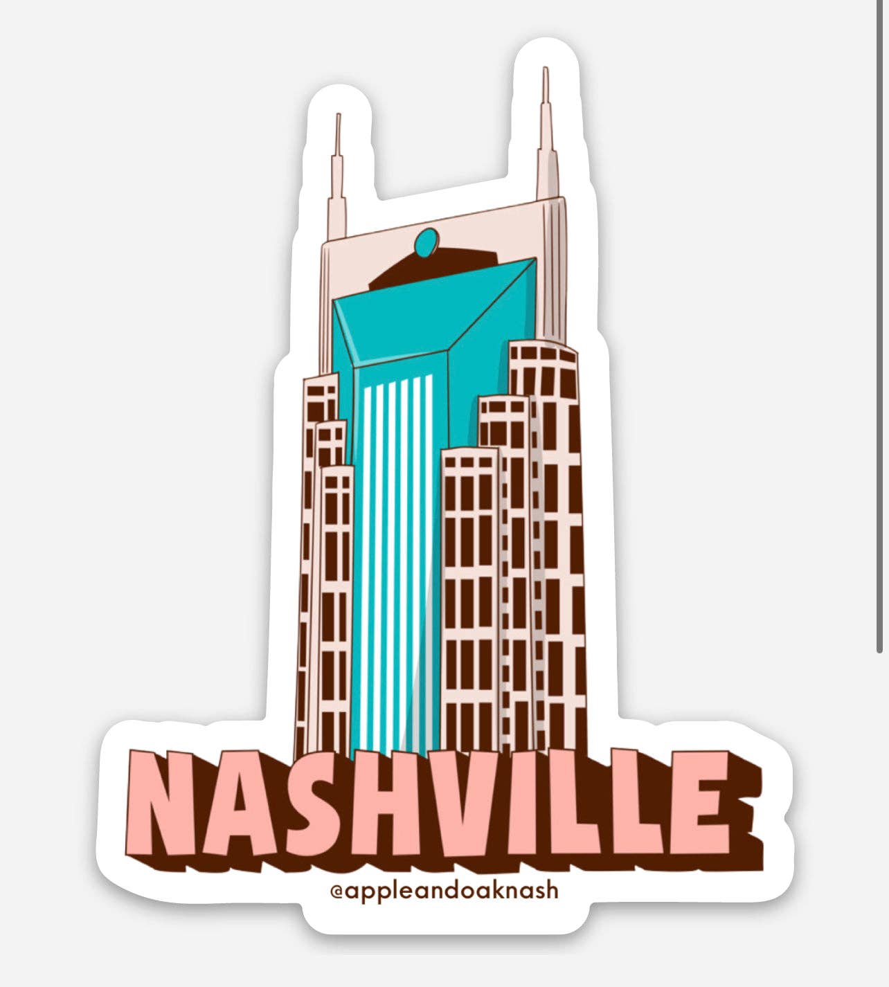 Apple & Oak - Wholesale Sticker - nashville batman building sticker1